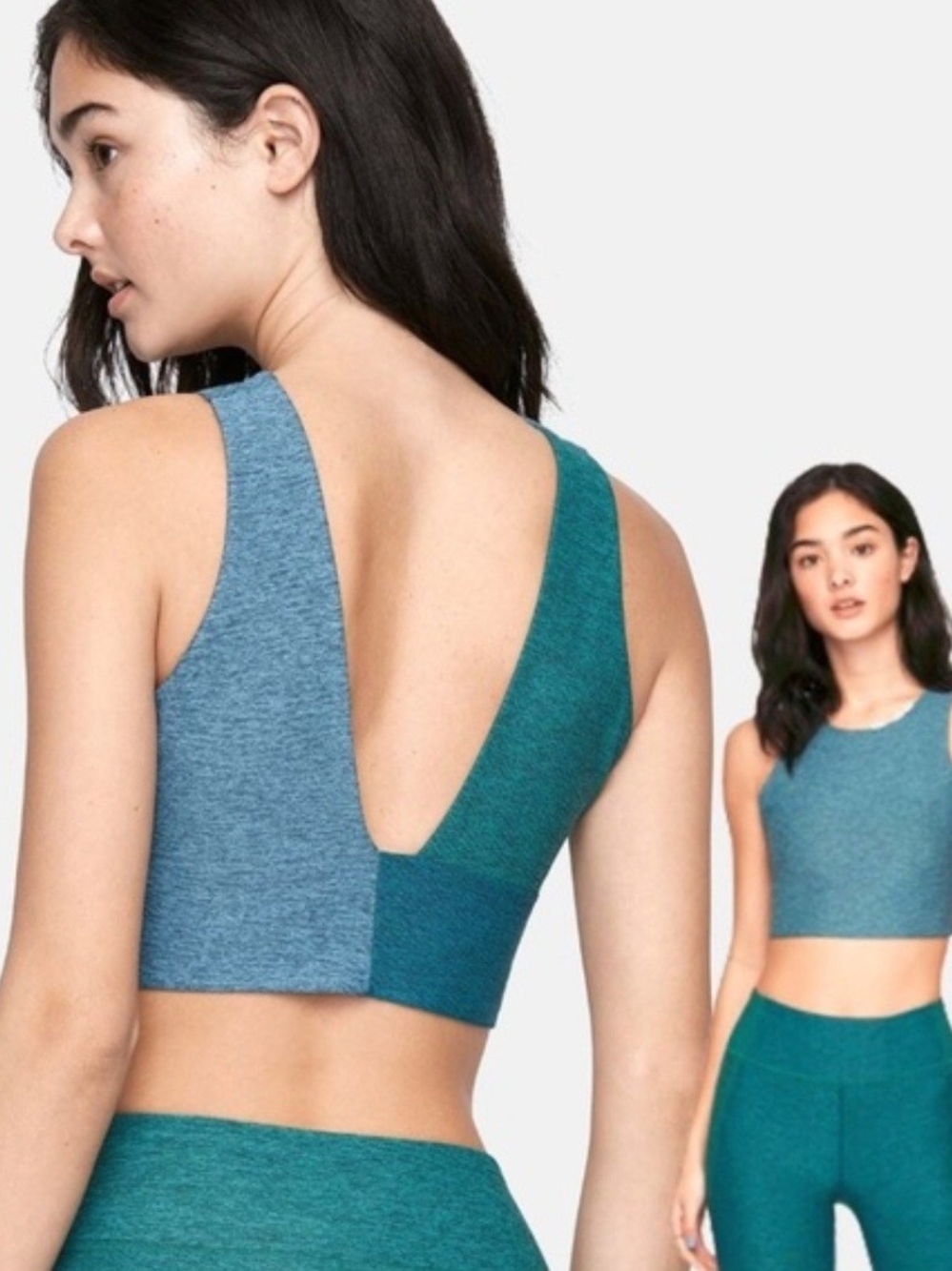 Outdoor Voices Venus Crop Top Forest Spruce Green Active Sports Bra Sz S